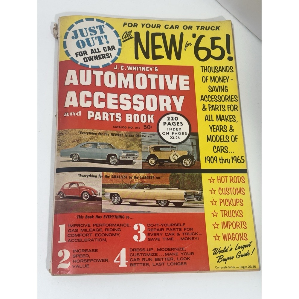 Vintage 6 Lot Of JC Whitney Parts & Accessories Magazines, Automotive All Makes - Picture 6 of 9